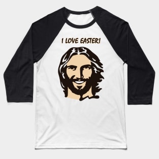 I love Easter - Jesus Meme Design Baseball T-Shirt